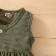 thumbnail image 2 of Vedolay Long Dress Toddler Girl Casual Dress Kids Short Sleeve Cotton Basic Dresses for Leggings,Green 2-3 Years, 2 of 5
