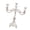Silver, variant on Luxurious Gold Metal Candelabra With Floral Carvings For Wedding Centerpieces And Home Decor