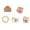 A, variant on Tiered Mini Spring Tray Decorations Fresh Kitchen Home For Easter Wood Market Flat Flower Summer Summer Tiered Tray 3D Desktop Ornament Tray Decoration Easter Decorations