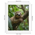 thumbnail image 2 of Paint by Numbers Kit for Adults, Sloth On Tree In Green Forest Paint by Numbers, Easy Paint by Numbers Kit for Adults Beginner, DIY Adult Paint by Number Kits on Canvas, 12x16in Home Decor, 2 of 7