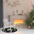 thumbnail image 2 of Faux Carpet Home Soft Cozy Area Rug Holiday Season Design Imitation Material Stain Resistant Lightweight for Living Room Bedroom Festive Events, 2 of 4