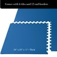 thumbnail image 3 of 1/2in EVA Foam 24'' x 24'' Blue Exercise Mat with Interlocking Tiles, 3 of 3