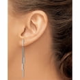 thumbnail image 3 of Stainless Steel Polished Bar Post Dangle Earrings (68 X 1.5) Made In China sre1430, 3 of 7