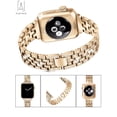 thumbnail image 5 of Gustave Bling Bracelet Bands Apple Watch Band 42mm 44mm Replacement Diamond Rhinestone Wristband Strap Compatible with iWatch Series SE 8 7 6 5 4 3 2 1 "Gold", 5 of 9