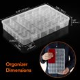 thumbnail image 2 of Lifewit 4 pack Bead Organizer, 36 Compartments Storage Box, Bead Storage Containers with Adjustable Dividers, 2 of 9