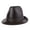 Brown hat, variant on Genuine Leather Hat Men Brown Top Trilby Hats Caps Bowler Real Leather Male Designer Autumn Winter Jazz Cap ,Classic Design