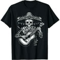 thumbnail image 1 of T-Shirt Dia de los Muertos Squelette Mariachi Guitar Day Of The Dead - comme sur L'Image - L, 1 of 2
