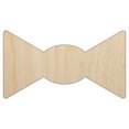 thumbnail image 1 of Bow Tie Solid Wood Shape Unfinished Piece Cutout Craft DIY Projects - 4.70 Inch Size - 1/8 Inch Thick, 1 of 7
