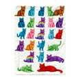 thumbnail image 3 of zhangmingg Couverture Jetable Design Chat Mignon Confortable Chaude Décorative pour Canapé Lit, 3 of 8