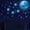 Blue, variant on Wall Stickers, Glow in The Dark Stars, Glow in The Dark Moon for Ceiling Planets Space Wall Stickers Solar System Galaxy Wall Decals 1049PCS(Green-moon-20CM)