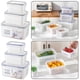 thumbnail image 2 of Multi-purpose Food Storage Containers with Drain Basket, Leak-Proof Berry Vegetable Fresh-Keeping Containers for Fridge, 2 of 5