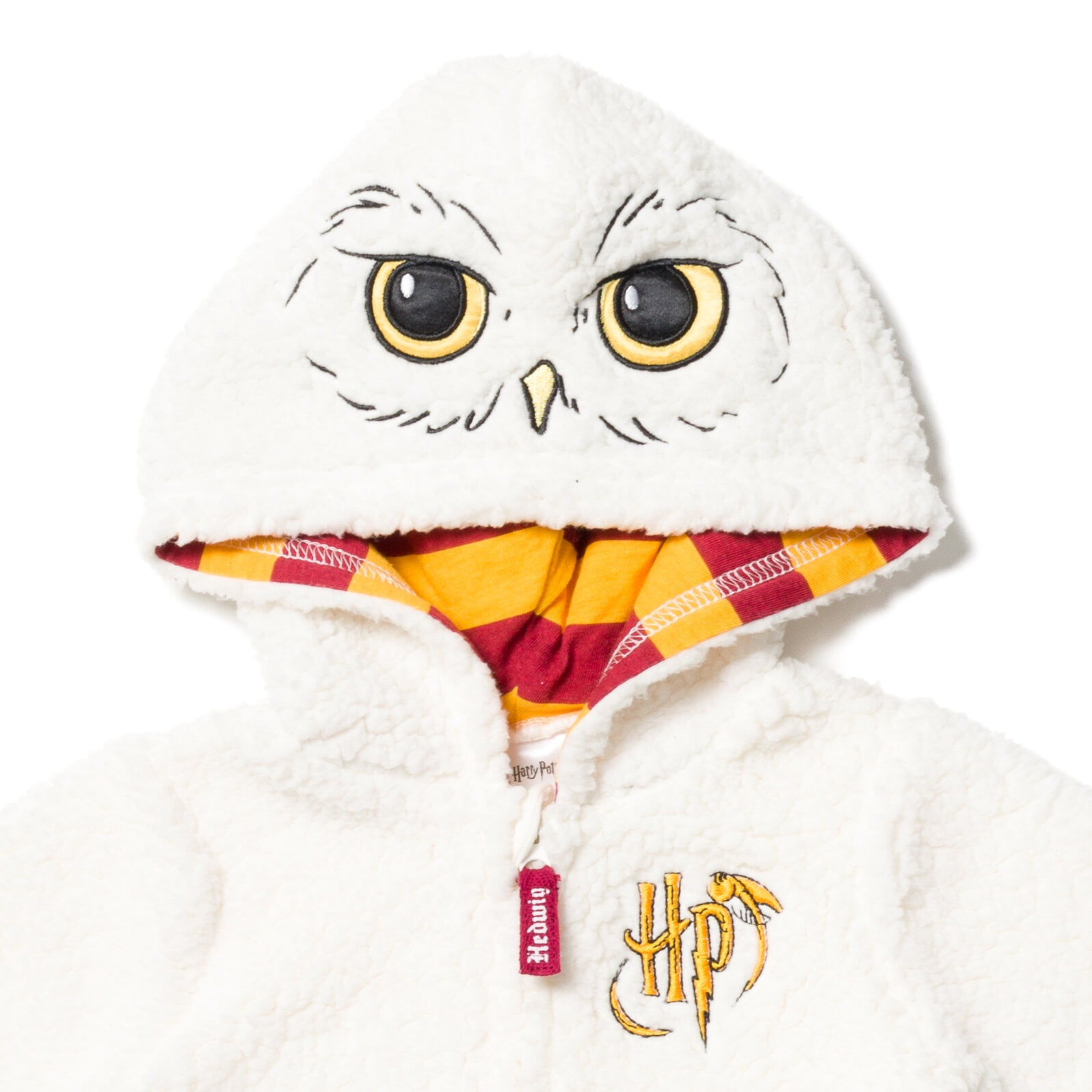 Harry Potter Hedwig Owl Newborn Baby Boys Zip Up Costume Coverall Newborn to Infant
