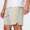 thumbnail image 5 of Men's Big and Tall Elastic Waist 3X Basketball Shorts with Pockets for Casual Sport and Holiday, 5 of 6