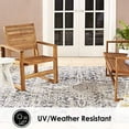 thumbnail image 2 of Nicole Miller New York Patio Sofia Fleur Transitional Medallion Indoor/Outdoor Area Rug, Navy Blue/Aqua, 5'2"x7'2", 2 of 7