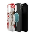 thumbnail image 2 of DistinctInk Tough Case for Apple iPhone 13 Pro MAX (6.7" Screen), Compatible with MagSafe Charging - Valentine's Day Bichon Frise Puppy, 2 of 6