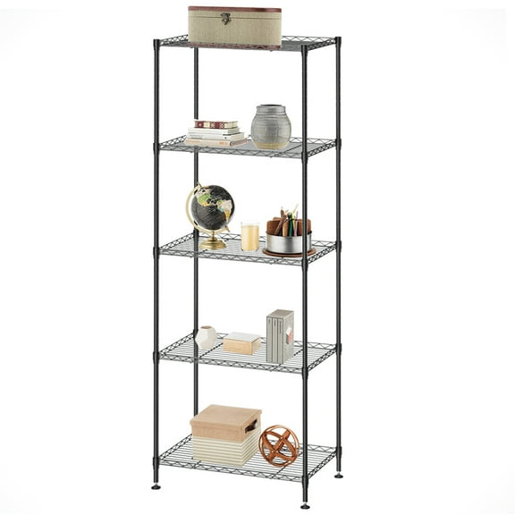 SESSLIFE 5-Tier Shelving Unit Shelf, Metal Large Storage Shelves, Heavy Duty Height Adjustable Commercial Grade Steel Utility, 5 Layer Shelf Rack Organizer, 551 LBS Capacity