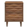 thumbnail image 3 of Mesa de noche Modway Vespera con 2 cajones en nogal 43x39x56 cm, 3 of 7