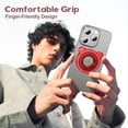 thumbnail image 4 of Soporte Magnético para Teléfono, Anillo de Dedo Portátil con Rotación de 360° y Soporte Giratorio de 90° para Smartphones, Color Negro., 4 of 5