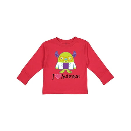 

Inktastic Scientist I Love Science Future Childs Shirt Gift Toddler Boy or Toddler Girl Long Sleeve T-Shirt