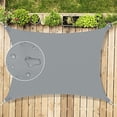 thumbnail image 1 of Sun Shade Sail, 10'x10' Rectangle Awning Canopy, Waterproof Shade Sail, 95% UV with Free Rope,, 1 of 5