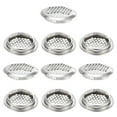 thumbnail image 1 of Uxcell Paquete de 10 Respiraderos Circulares de Soffit, 50mm/1.97 Pulgadas de Acero Inoxidable, Rejilla Redonda para Baño, Hogar/ Oficina/Cocina/Armario/Guardarropa [Plateado], 1 of 7
