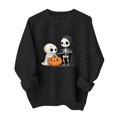 thumbnail image 2 of Hurxie Women's Halloween Sweatshirts Skull Shirts Fall Sweater Skleton Crewneck Outfits,Casual Long Sleeve Clothing,Graphic Hoodie Party Sweatshirt, 2 of 5