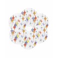 thumbnail image 7 of 13 Inch Round Placemats Set of 6, Orange Purple Diamond Non Slip Heat Insulation PP Table Mats, Modern Geometric Middle Century Washable Place Mats for Kitchen Dining Party Table Decor, 7 of 7
