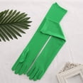thumbnail image 4 of Sonducket 2 uds 45cm mujeres largo vestido de cena guantes leche estiramiento señoras mitones moda protector solar guante manopla conducción guantes y mitones Verde, 4 of 6