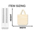 thumbnail image 2 of Unfinished Wood Shopping Bag Shape | Craft Cutout | up to 24" DIY 36" / 1/2", 2 of 4