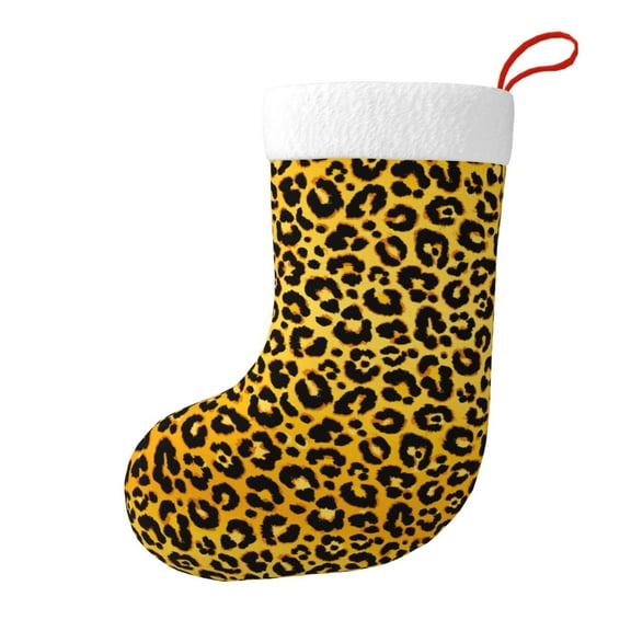 Gold Leopard Christmas Stockings 18 Ince ,Gifts Stocking Family Party Decorations For Holiday Tree Decor