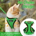 thumbnail image 6 of rabbitgoo Cat Harness and Leash for Walking, Escape Proof Soft Adjustable Vest Harnesses for Cats, Easy Control Breathable Reflective Strips Jacket, Grass Green, 6 of 8