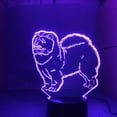 thumbnail image 7 of YSITIAN Chow Chow Dog 3D Lamp Night Light Kid Toy LED 3D Touch Table Lamp 7 Colors Flashing LED Light Christmas Decorations for Home G1116-534, 7 of 7