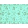 thumbnail image 1 of Ahgly Company Indoor Rectangle Oriental Light Blue Traditional Area Rugs, 2' x 4', 1 of 4