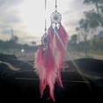 thumbnail image 1 of Feather Car Pendant Creative Rear View Mirror Dream Catching Net Car Hanging, 1 of 4