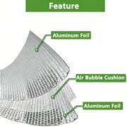 Petoto Bubble Reflective Insulation Roll, 24 in X 33 Ft Double Aluminum Foil, Window Insulation for Summer Heat, Thermal Insulation Radiant Barrier for Windows, RV, Roof, Garage Door