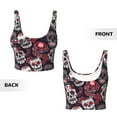 thumbnail image 5 of Lsque Rose Flowers Printed Women'S Sports Bra, Compression, Moisture Wicking, High-Impact Sports Bra For Women,Supportive sports bra-X-Large, 5 of 9