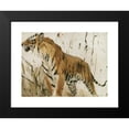 thumbnail image 2 of Wilhelm Kuhnert 24x19 Black Modern Framed Museum Art Print Titled - Study of a Tiger (1890), 2 of 5