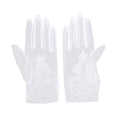 thumbnail image 1 of FELTECHELECTR 1 par de delicados guantes de boda, elegantes guantes de encaje, guantes para vestido de novia, accesorios de boda para mujeres (blanco), 1 of 6