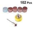 thumbnail image 2 of 100 Pcs 1 Inch 25mm Sanding Discs Pad Kit for Drill Grinder Rotary Tools with Backer Plate Includes 100-3000 Grit Sandpaper, 2 of 3