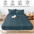 thumbnail image 5 of Twin XL Size Fitted Sheet Set - Steel Blue Coastal 2 Piece Bedding Sets 16" Deep Pocket Fitted Sheet with 1 Pillowcases, Farmhouse Vintage Solid Color Brushed Microfiber Hotel Luxury Bed Sheets, 5 of 9