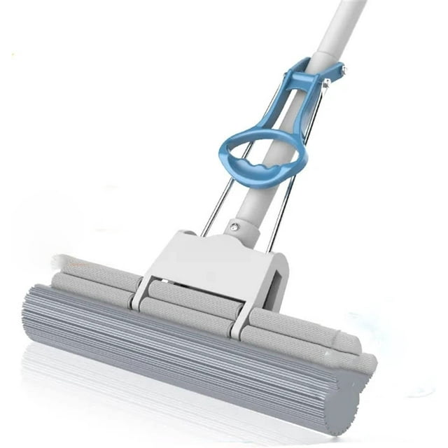 Roller Sponge Mop with Telescopic Stainless Steel Handle Free washing