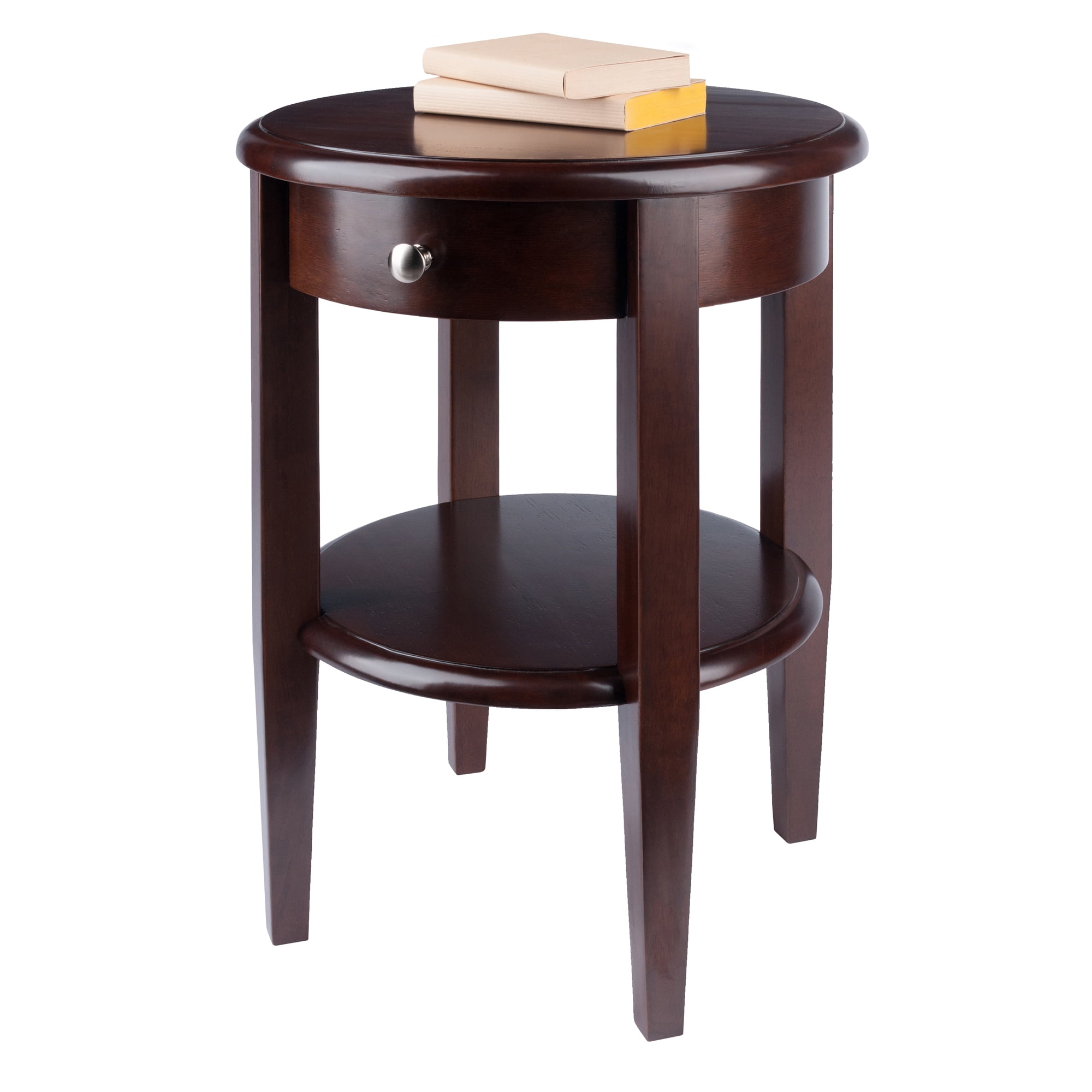 Winsome Concord Accent End Table, Walnut Finish