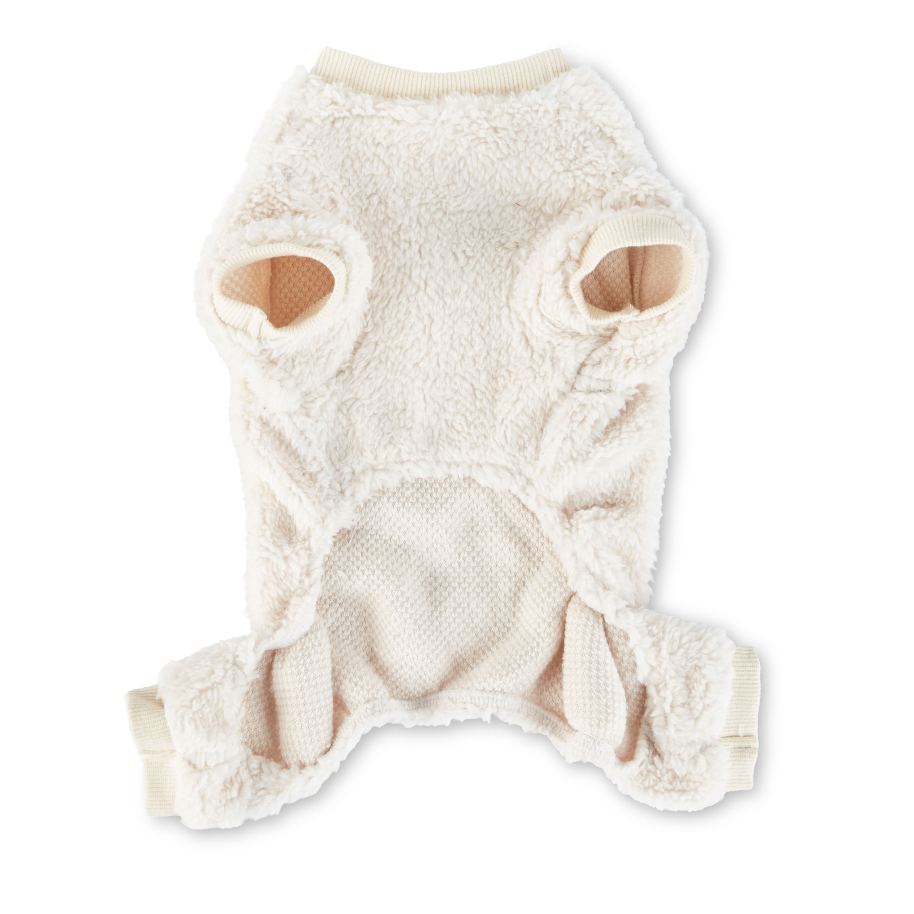 Vibrant Life, Dog Clothes, Textured Dog Pajamas, White, Medium