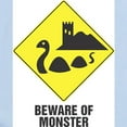 thumbnail image 2 of CafePress - Beware Of The Loch Ness Monster Infant Bodysuit - Baby Light Bodysuit, Size Newborn - 24 Months, 2 of 4