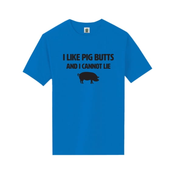 I Like Pig Butts And I Cannot Lie Short Sleeve Neon T-Shirt