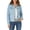 Light blue, variant on Women's Basic Button Down Stretch Fitted Long Sleeves Denim Jean Jacket Light blue 3XL