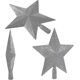 thumbnail image 4 of 3 Piezas de 10 Pulgadas con Purpurina LzGUNGY Estrella de Plástico para Decoración del Árbol de Navidad, 4 of 5