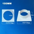 thumbnail image 4 of Air Vent Duct Connector Flange Straight Ventilation Pipe Plastic Ducting Tools, 4 of 5