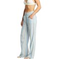 thumbnail image 3 of Women's new wave stripe pants（Sky blue）, 3 of 5