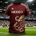 thumbnail image 2 of Rvusndi 2026 Mexico Soccer Shirt Men Tshirts Short Sleeves Summer Tops Graphic Tees Crew Neck Print Casual Basic Tees for Daily Wear, 2 of 5